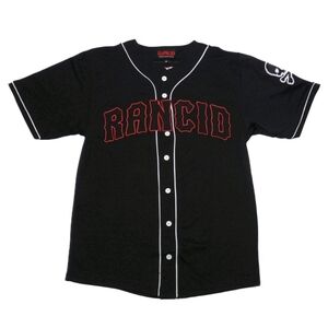 Rancid Hooligans 91 Baseball Jersey Black Applique Embroidered Patch